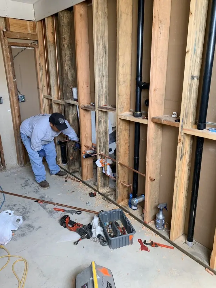 Commercial rough-in plumbing for Gas Line Repair in South Fayette